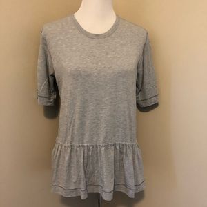 Lululemon Flouncy Heathered Grey Tee,Size-8